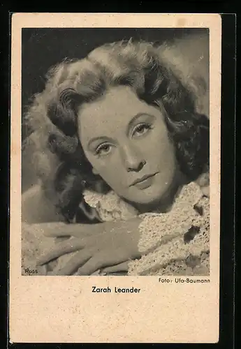 AK Schauspielerin Zarah Leander in dem Stück Das Lied der Wüste