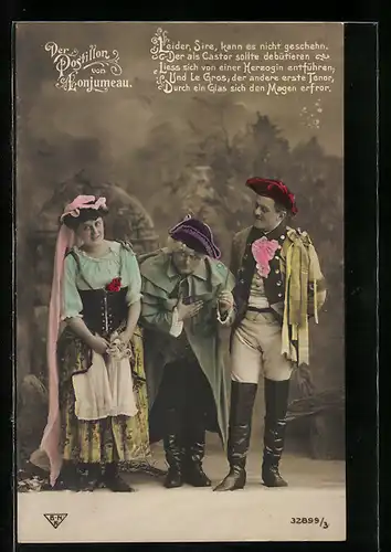 AK Szene aus der Operette Der Postillon von Lonjumeau, Leider, Sire, kann es nicht geschehen...