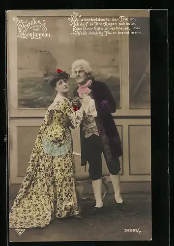 AK Szene aus der Operette Der Postillon von Lonjumeau, O allerholdeste der Frauen...