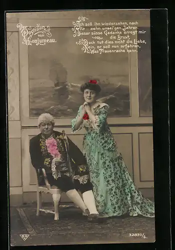 AK Szene aus der Operette Der Postillon von Lonjumeau, Ich soll ihn wiedersehen...