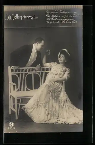 AK Szene aus der Operette Die Dollarprinzessin, Das sind die Dollarprinzessen...