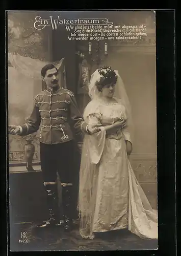 AK Operette Ein Walzertraum, Darsteller der Operette