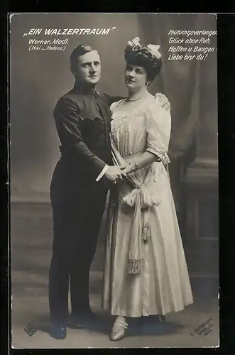 AK Ein Walzertraum, Sänger Werner und Modl, Operette