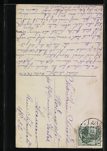 AK Darsteller Arnold Rieck und Helene Ballot in der Operette Vielliebchen