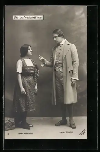 AK Mimi Marlow und Otto Storm in Der unsterbliche Lump