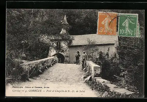 AK Corrèze, Pont et Chapelle de N.-D. de Salut