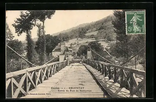 AK Argentat, Entrée du Pont du Basteyroux