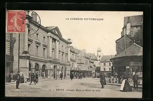 AK Brive, Grande Place et Hôtel de Ville