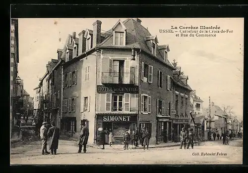 AK Ussel, Hotel du Centre, Carrefour de la Croix de Fer