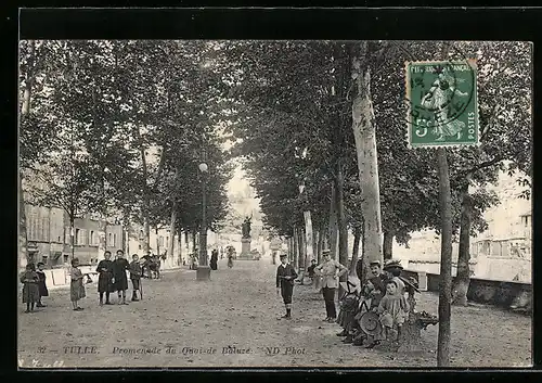 AK Tulle, Promenade du Quai-de Baluze