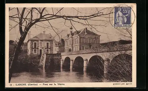 AK Larche, Pont sur la Vézère
