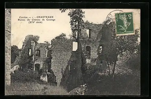 AK Chasteaux, Ruines du Château de Couzage