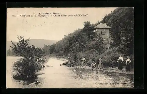 AK Argentat, Confluent de la Souvigne et le Chalet Filliol