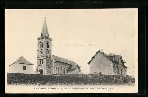 AK Saint-Bonnet-Elvert, Eglise et Prasbytère