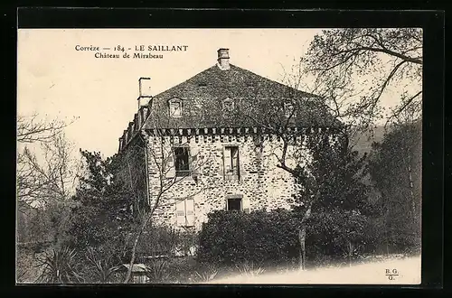 AK Le Saillant, Château de Mirabeau