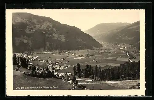 AK Zell am Ziller, Ortstotale im Zillertal