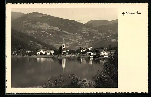 AK Feld am See, Ortstotale mit der Kirche