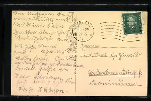 AK Elleben-Riechheim, Riechheimer Berg mit Haus