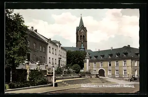 AK Helmbrechts im Frankenwald, Partie am Rathaus