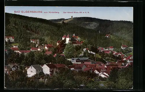 AK Bad Elgersburg, Gesamtansicht vom Hirtenberg aus