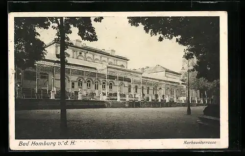 AK Bad Homburg v. d. H., an der Kurhausterrasse