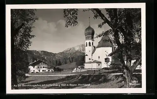 AK Au bei Berchtesgaden, an der Kapelle am Untersberg