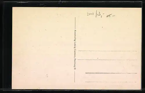 Künstler-AK Hamburg-Neustadt, vor dem Oberlandesgericht