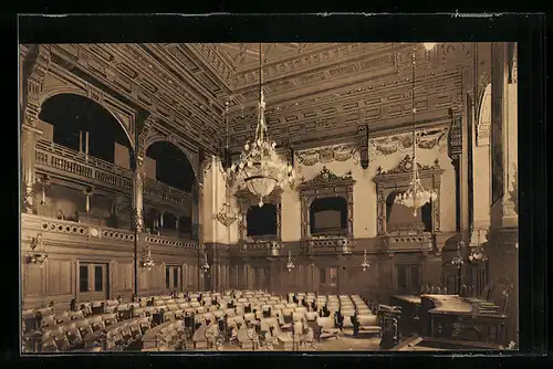 AK Hamburg, Bürgerschaftssaal im Rathaus