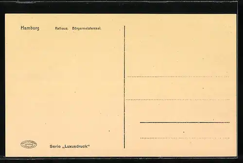 AK Hamburg, Bürgermeistersaal im Rathaus