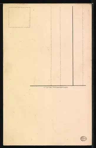 AK Uferlandschaft bei Mondschein, Fahnen, Geburtstagsgruss, Zweibund