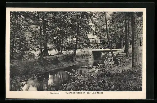 AK Naunhof, Parthenbrücke in der Lindhardt