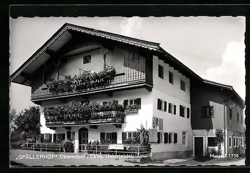 AK Oberndorf im Unterinntal, vor dem Unterkunftshaus Gfällerhof