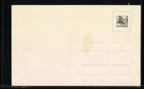 AK Unterschwarzach, Ortstotale mit der Kirche