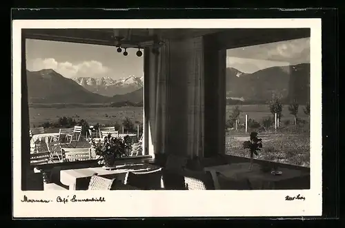 AK Murnau, Terrasse des Cafe Sonnenlicht