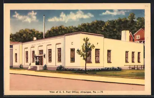 AK Aliquippa, PA, View of US Post Office