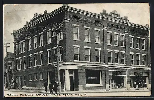 AK Meyersdale, PA, Naugle Building and Post Office