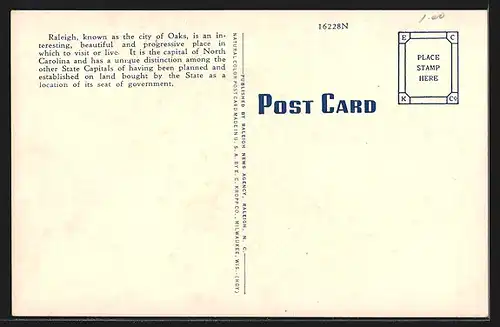 AK Raleigh, NC, Post Office