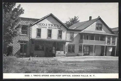 AK Cooks Falls, NY, Geo. I. Treyz Store and Post Office