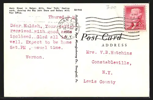 AK Bakers Mills, NY, Big John Store & Post Office