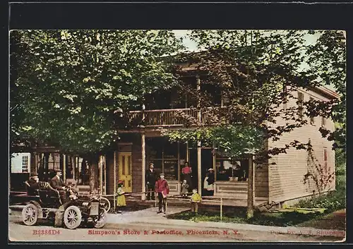 AK Phoenicia, NY, Simpson`s Store & Post Office