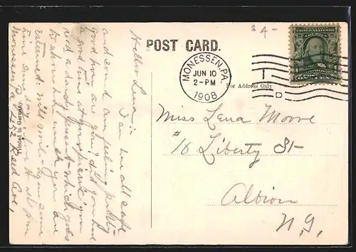 AK Monessen, PA, Post Office and First National Bank Building