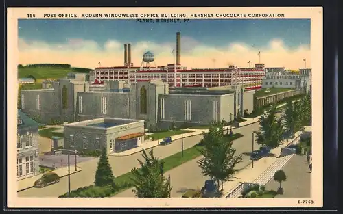 AK Hershey, PA, East Chocolate Avenue, The Post Office and the Huge Chocolate Plant