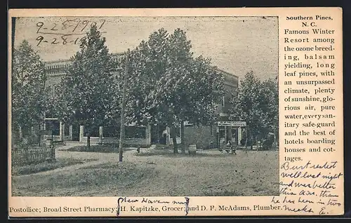AK Southern Pines, NC, Post Office, Broad Street Pharmacy