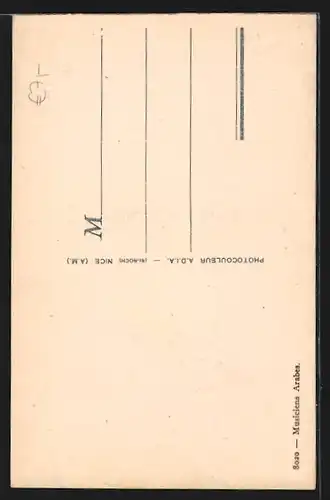 AK Arabische Musiker mit Tam-Tam und Flöte