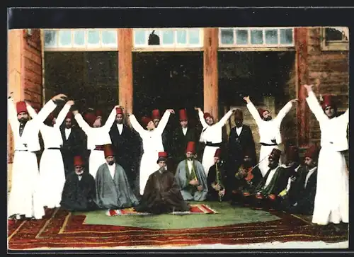 AK Konstantinopel, Dervische: Tänzer und Musiker