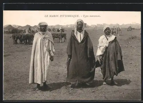 AK Maroc, Types marocains, arabische Volkstypen