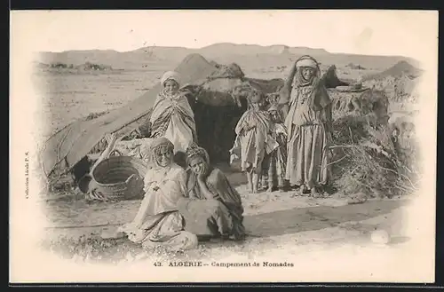 AK Campement de Nomades, arabische Volkstypen