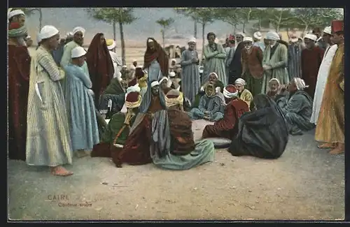 AK Caire, Conteur arabe, arabische Volkstypen