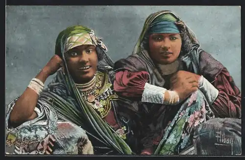 AK arabische Mädchen in Tracht