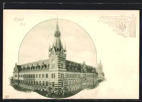 AK Erfurt, Blick auf die Post